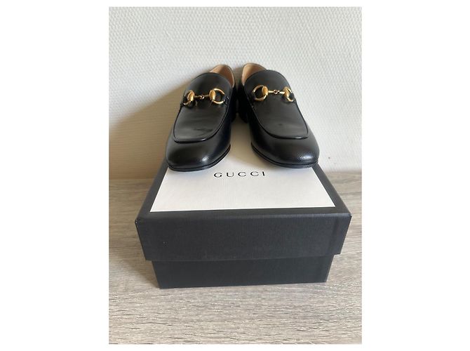 Gucci Horsebit Mocassini in pelle nera Nero - vista 13