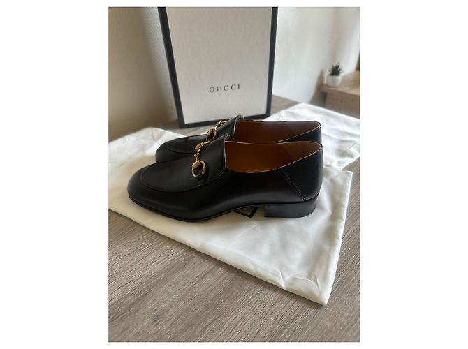 Gucci Horsebit Mocassini in pelle nera Nero - vista 4