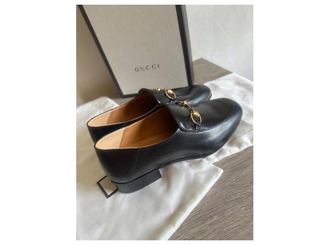 Gucci Horsebit Mocassini in pelle nera Nero - vista 6
