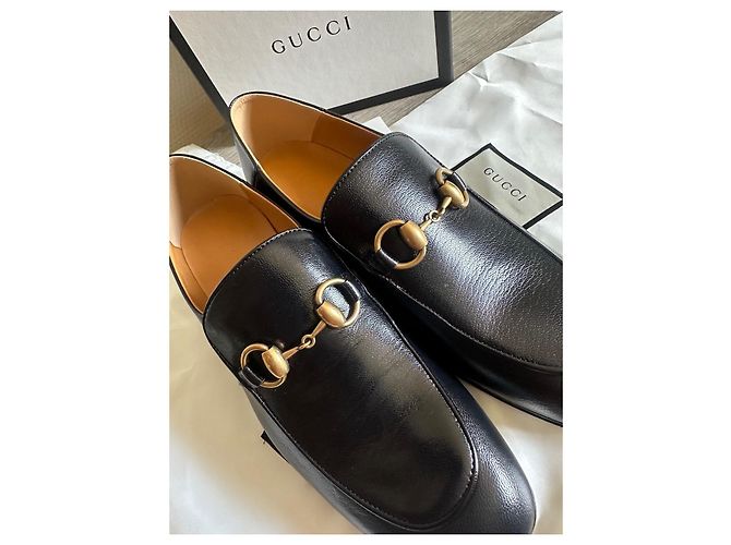 Gucci Horsebit Mocassini in pelle nera Nero - vista 7