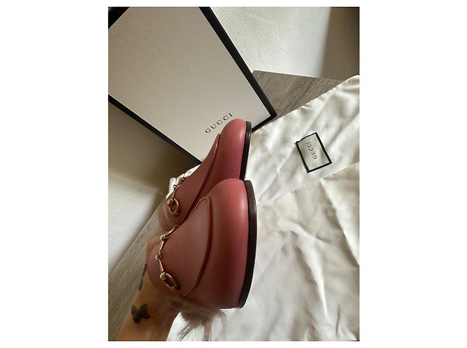 Mocassini Gucci Princetown in pelle Rose - 36 Rosa - vista 10