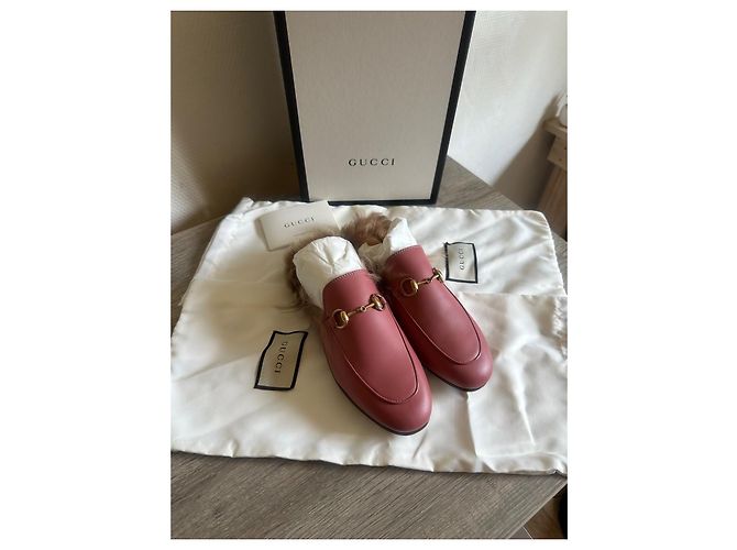 Mocassini Gucci Princetown in pelle Rose - 36 Rosa - vista 2