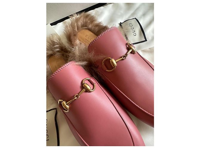 Mocassini Gucci Princetown in pelle Rose - 36 Rosa - vista 5
