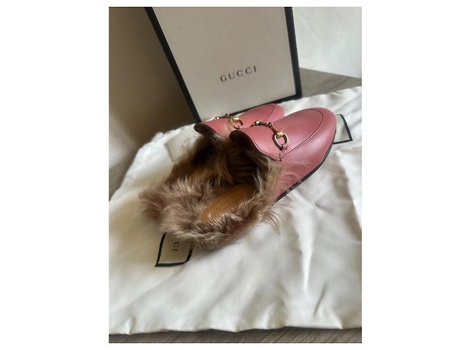 Mocassini Gucci Princetown in pelle Rose - 36 Rosa - vista 6