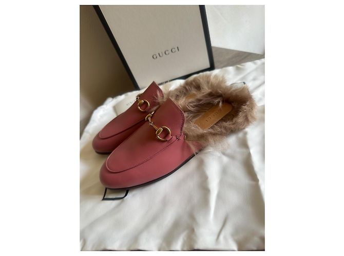Mocassini Gucci Princetown in pelle Rose - 36 Rosa - vista 8
