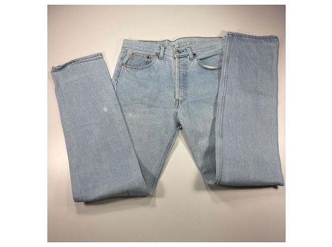 Levi's 501 Jeans in Denim Light Wash Blu - vista 10