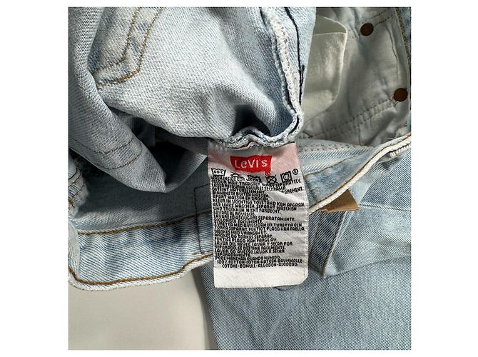 Levi's 501 Jeans in Denim Light Wash Blu - vista 13