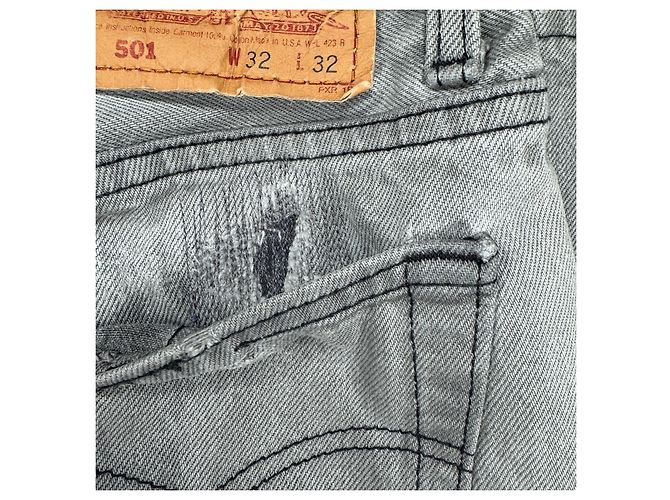 Levi's 501 Jeans Denim Grigio - vista 11
