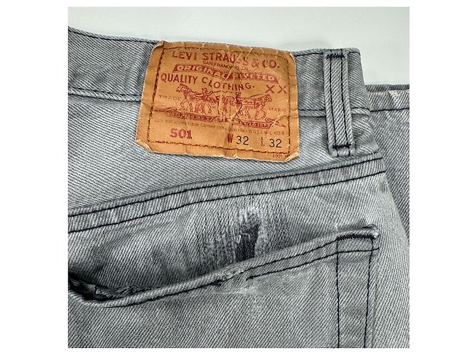 Levi's 501 Jeans Denim Grigio - vista 12