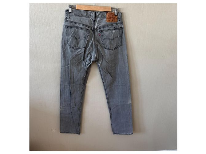 Levi's 501 Jeans Denim Grigio - vista 2