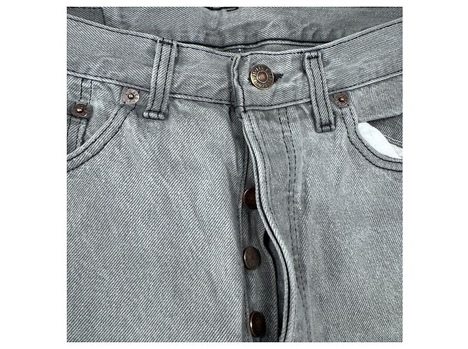 Levi's 501 Jeans Denim Grigio - vista 3