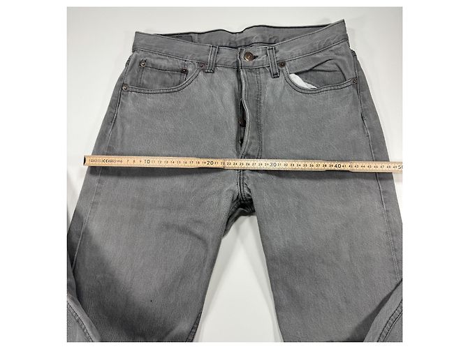 Levi's 501 Jeans Denim Grigio - vista 5
