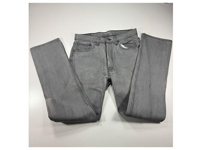 Levi's 501 Jeans Denim Grigio - vista 9