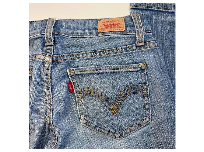 Levi's 524 Too Super Low Jeans Bootcut Blu - vista 12