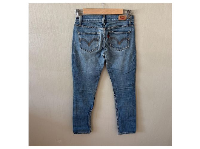Levi's 524 Too Super Low Jeans Bootcut Blu - vista 2