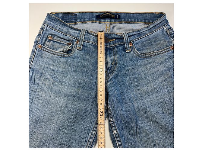 Levi's 524 Too Super Low Jeans Bootcut Blu - vista 5