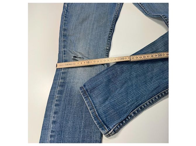 Levi's 524 Too Super Low Jeans Bootcut Blu - vista 7