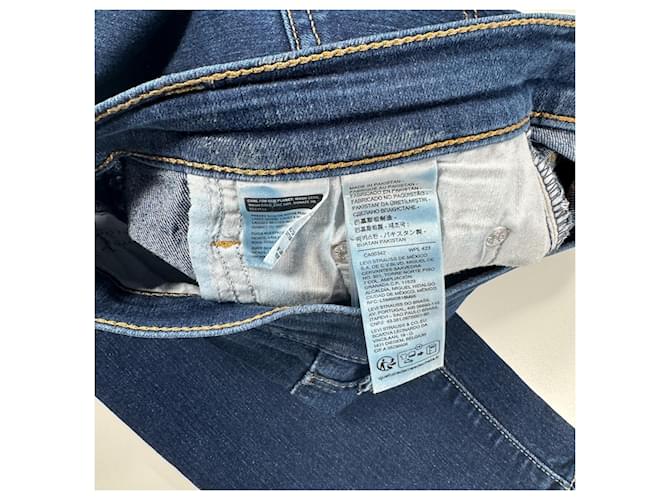 Levi's 724 High Rise Straight Jeans Azul - vista 13