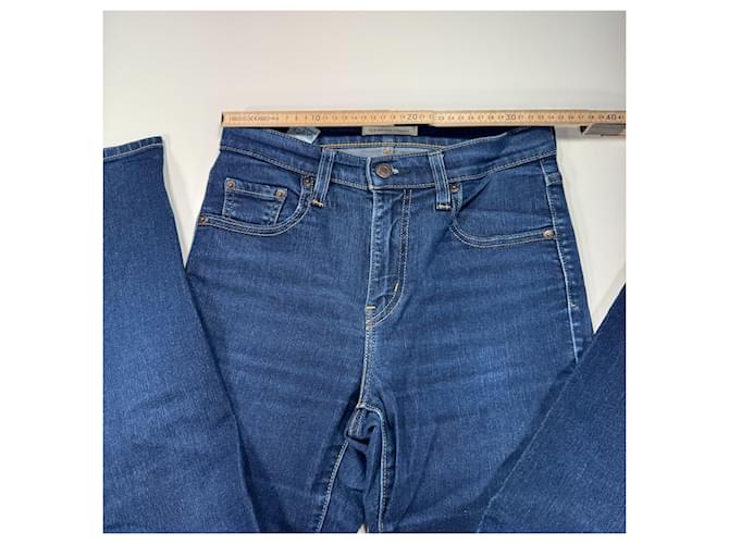 Levi's 724 High Rise Straight Jeans Azul - vista 3