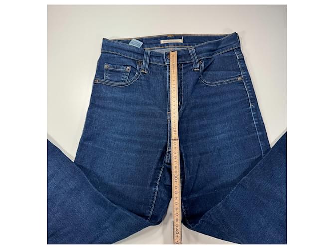 Levi's 724 High Rise Straight Jeans Azul - vista 5