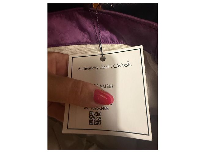 Gucci Borsa Tote in Tela Monogram GG e Pelle - Viola Porpora - vista 10