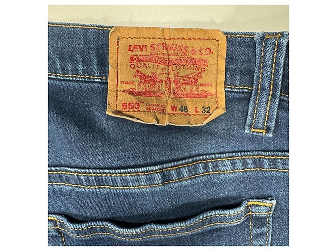 Jeans Levi's 550 Relaxed Fit foderati in flanella Blu - vista 11