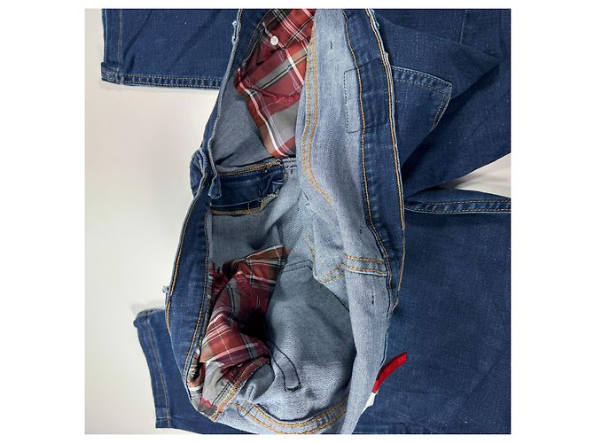 Jeans Levi's 550 Relaxed Fit foderati in flanella Blu - vista 13
