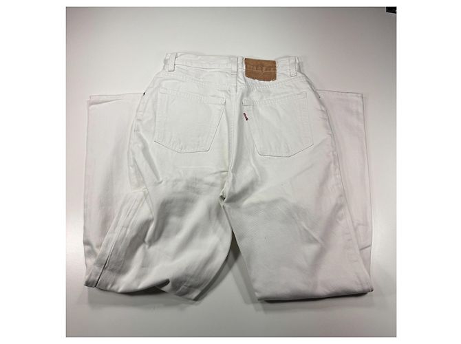 Levi's 501 Jeans Denim Bianco - vista 12