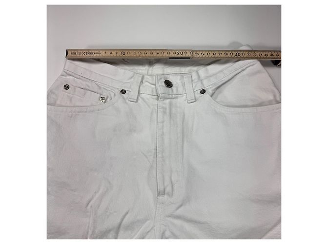 Levi's 501 Jeans Denim Bianco - vista 3