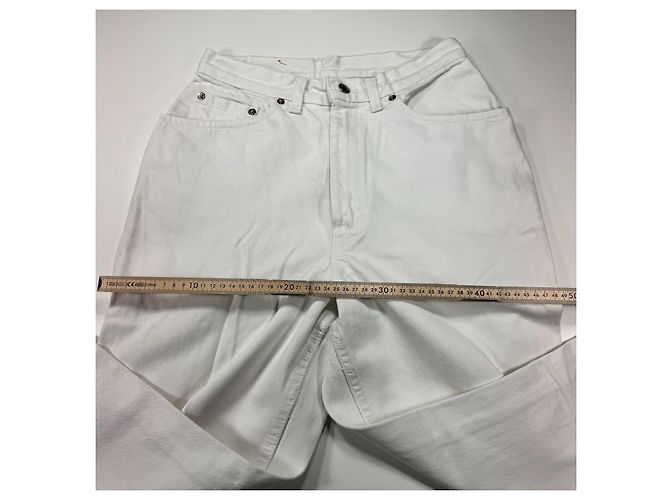 Levi's 501 Jeans Denim Bianco - vista 4