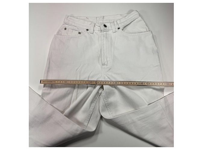 Levi's 501 Jeans Denim Bianco - vista 5