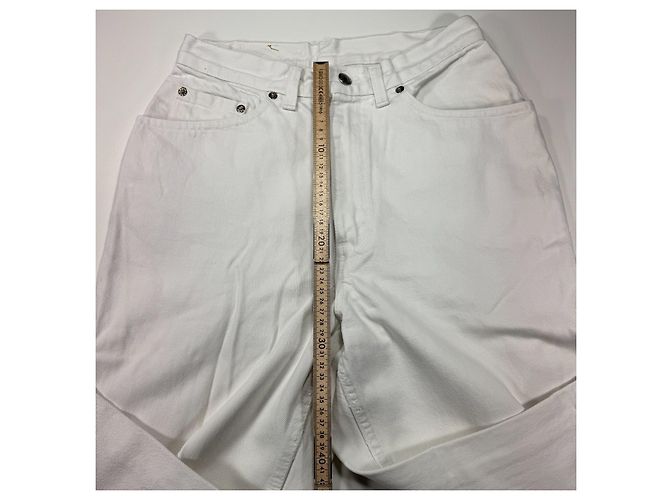 Levi's 501 Jeans Denim Bianco - vista 6