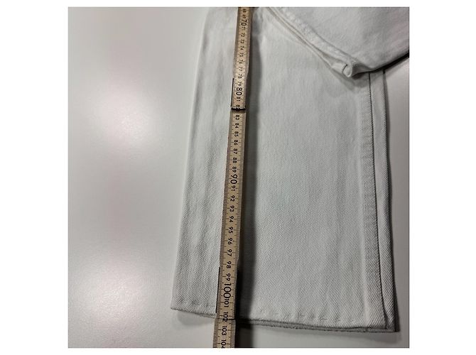 Levi's 501 Jeans Denim Bianco - vista 7