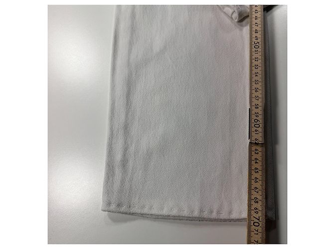 Levi's 501 Jeans Denim Bianco - vista 8