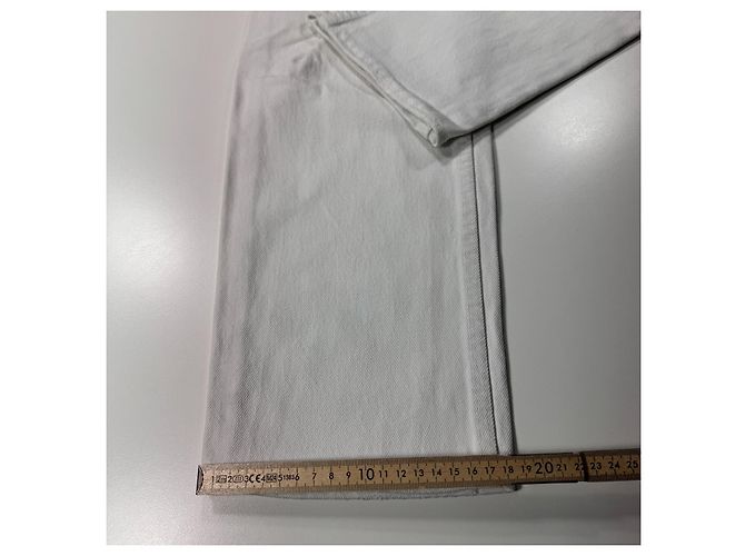 Levi's 501 Jeans Denim Bianco - vista 9