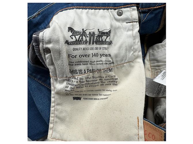 Levi's 520 Jeans Premium Extreme Taper Blu - vista 15