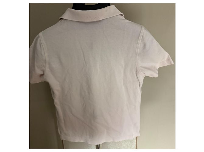 Burberry Polo Rosa con Collo a Zip - vista 2