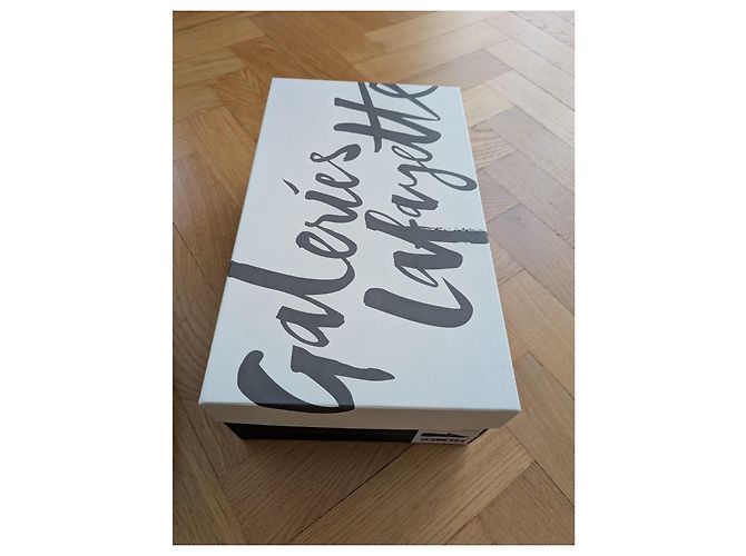 Autre Marque Galeries Lafayette Mocassini Pelle Nera Catena Oro Nero - vista 5
