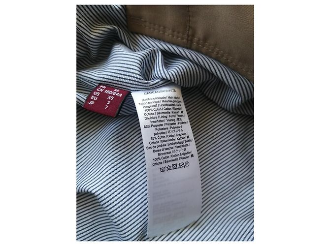 Comptoir Des Cotonniers Gabardina beige de algodón - vista 4