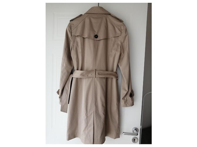 Comptoir Des Cotonniers Gabardina beige de algodón - vista 5
