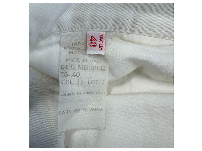 Moschino Falda evasé de algodón blanco - vista 5