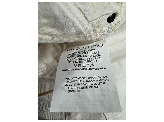 Red Valentino jeans slim de algodão branco - vista 10