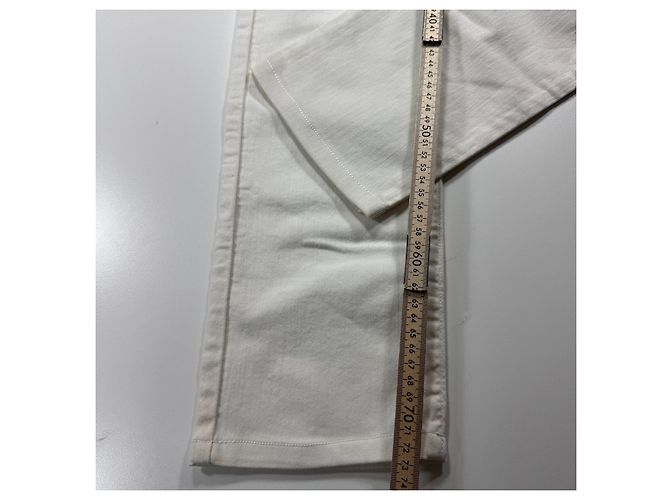 Red Valentino jeans slim de algodão branco - vista 7