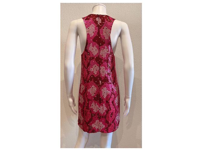 Barbara Bui Pailletten-Minikleid Pink Rot - Ansicht 2