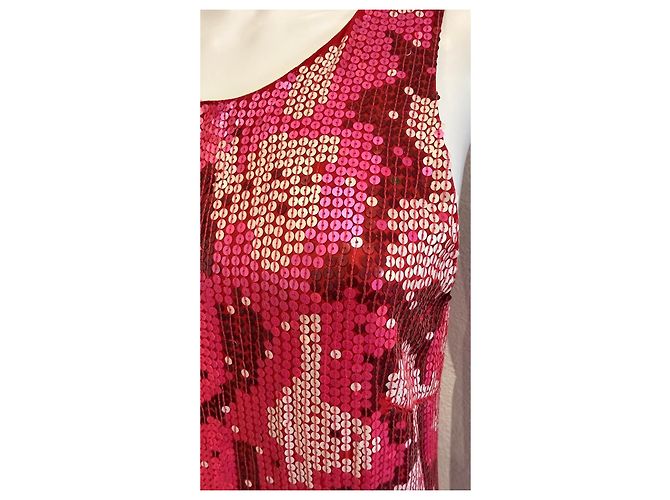 Barbara Bui Pailletten-Minikleid Pink Rot - Ansicht 3