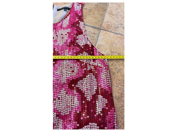 Barbara Bui Pailletten-Minikleid Pink Rot - Ansicht 8