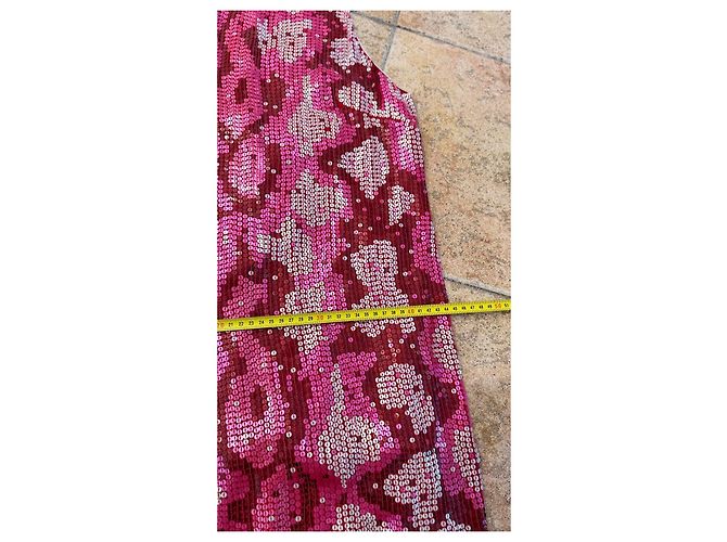Barbara Bui Pailletten-Minikleid Pink Rot - Ansicht 9