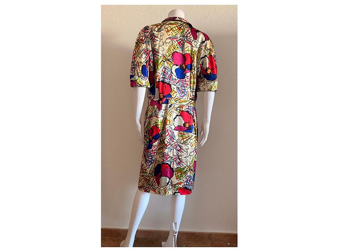 Philosophy di Lorenzo Serafini Renzo Seidenkleid mit floralem Print - Ansicht 6