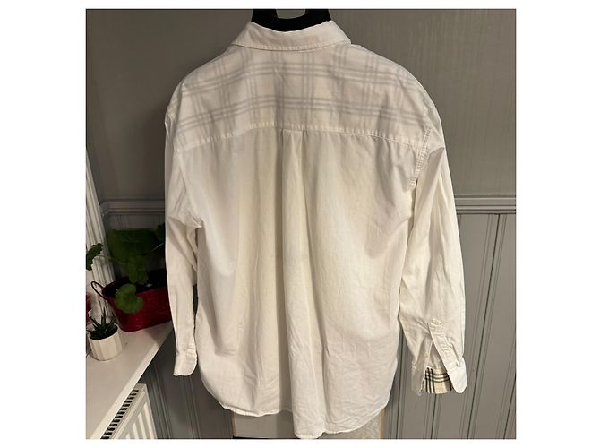 Camicia Burberry London in cotone bianco - vista 2