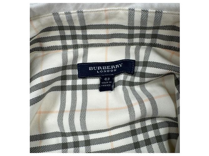 Camicia Burberry London in cotone bianco - vista 3